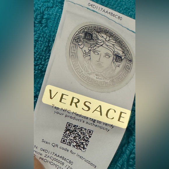 VERSACE TEAL ROBE - Picture 4 of 4